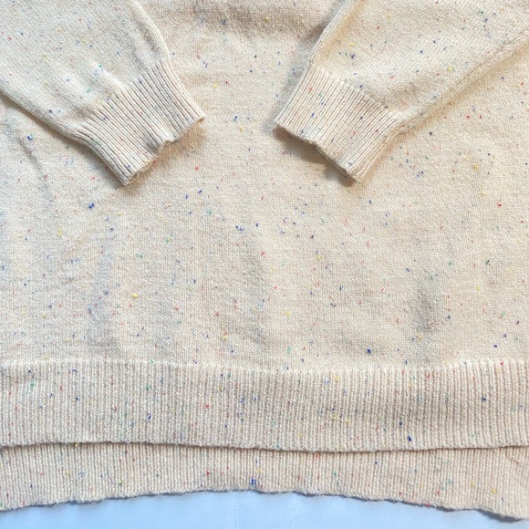 DREAMERS Rainbow Speckled Cream Oversized Comfy Sweater; Women’s Size Med/ Large - Picture 8 of 13